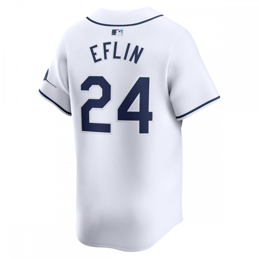 Zach Eflin Tampa Bay Rays Home Limited Player Jersey - White-Pro Kit Vault | Brand New 26/27 Sports Jerseys